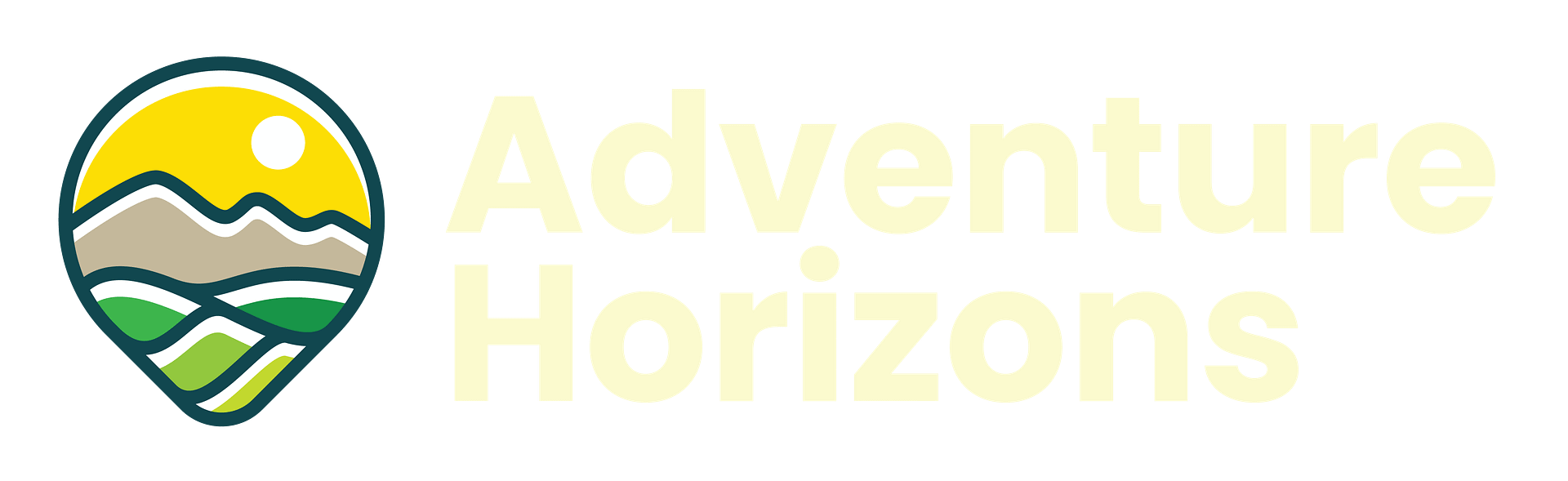 Adventure Horizons Logo Light Text